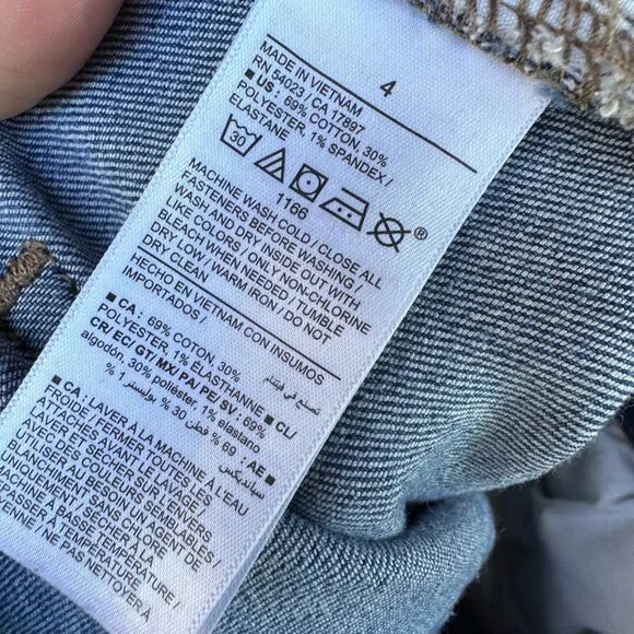 Old Navy Womens High-Rise Wow Wide Leg Jeans Size 4 Blue Denim Cotton Blend - Picture 3 of 13